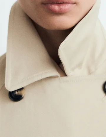 Trench Mango, bej Crem