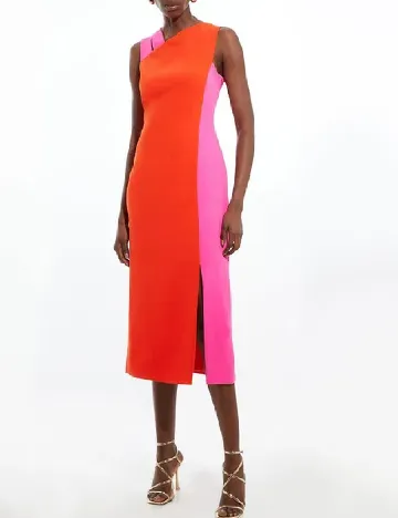 Rochie medie Karen Millen, portocaliu/roz Portocaliu