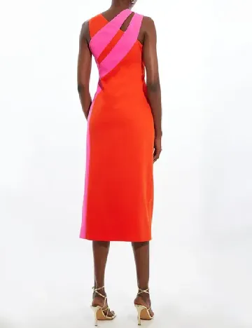Rochie medie Karen Millen, portocaliu/roz Portocaliu
