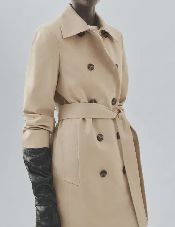 Trench Mango, bej Crem