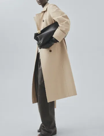 Trench Mango, bej Crem