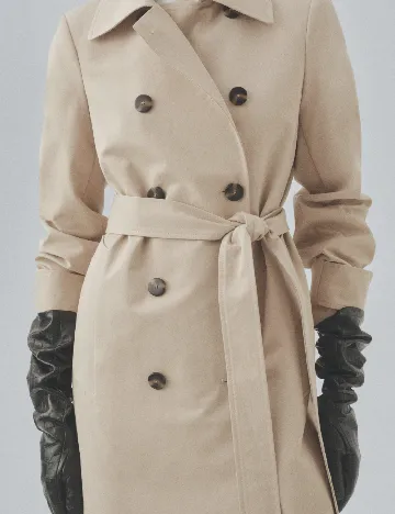Trench Mango, bej Crem