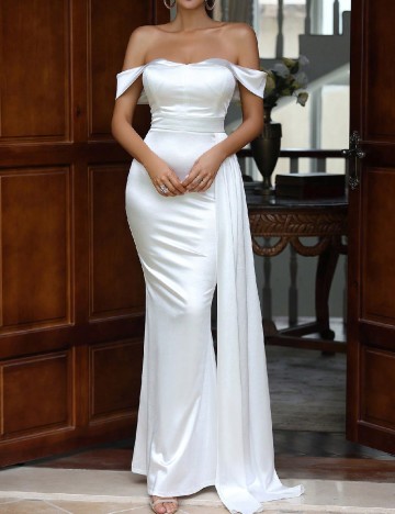 Rochie lunga Love&Lemonade, alb