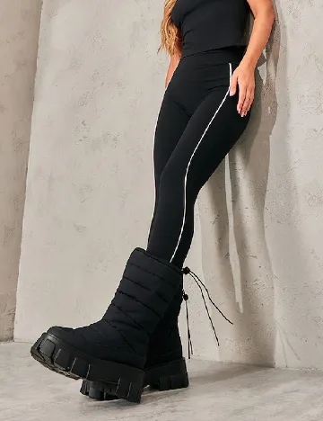 Ghete PrettyLittleThing, negru Negru