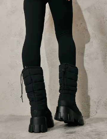 Ghete PrettyLittleThing, negru Negru