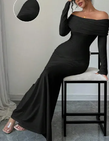 Rochie lunga SHEIN, negru Negru