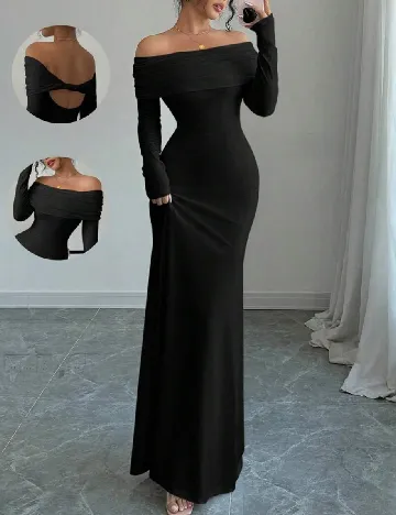 Rochie lunga SHEIN, negru Negru