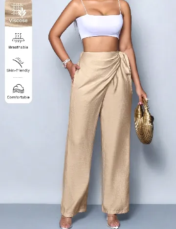 Pantaloni SHEIN, crem Crem