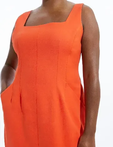 Rochie medie Karen Millen, portocaliu Portocaliu