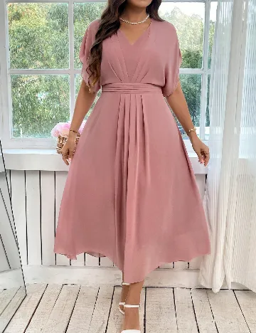 Rochie medie SHEIN CURVE, roz Roz