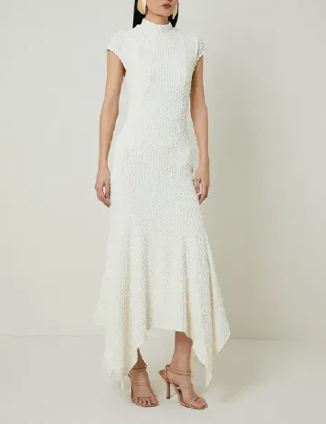 Rochie lunga Karen Millen, ecru Alb