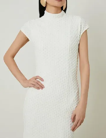 Rochie lunga Karen Millen, ecru Alb