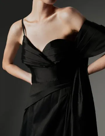 Rochie lunga Karen Millen, negru Negru