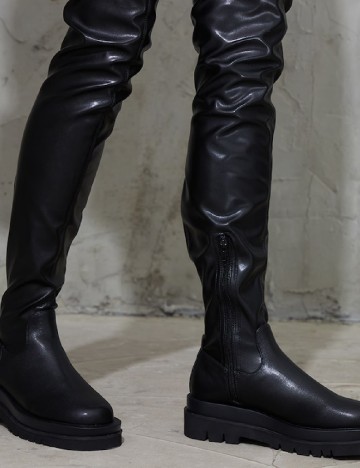 Cizme PrettyLittleThing, negru