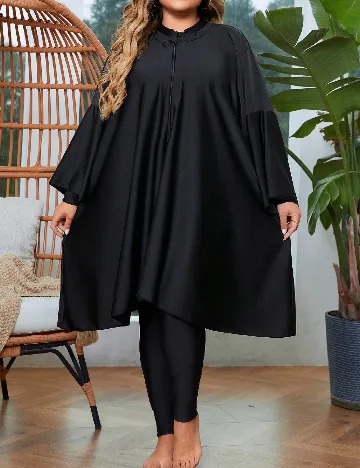 Costum de baie SHEIN, negru Negru