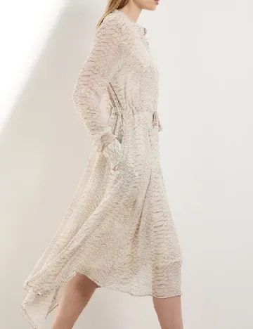 Rochie medie Karen Millen, bej Crem