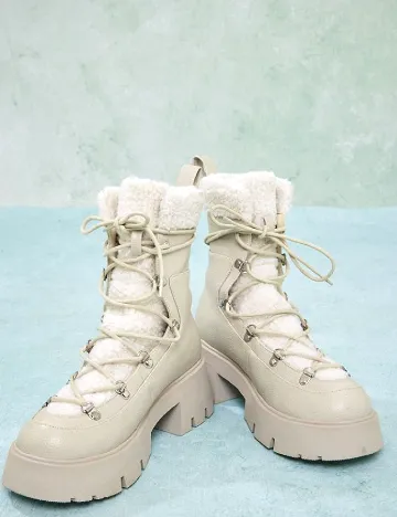 Ghete PrettyLittleThing, crem Crem