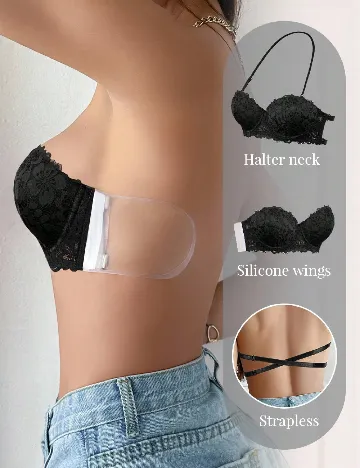 Sutien SHEIN, negru Negru