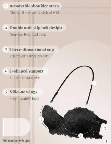 Sutien SHEIN, negru Negru