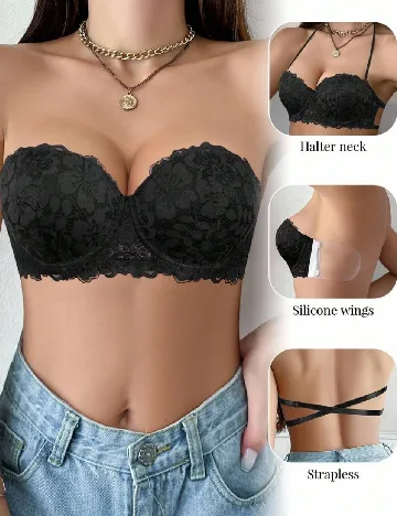 Sutien SHEIN, negru Negru