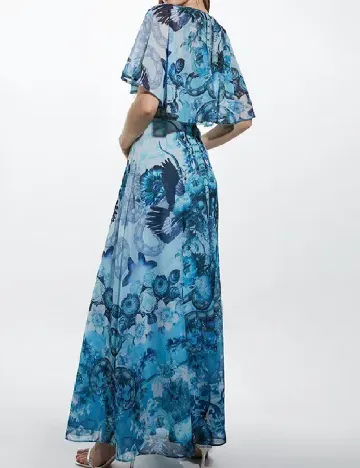 Rochie lunga Karen Millen, albastru Albastru