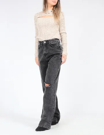 Blugi SHEIN, negru Negru