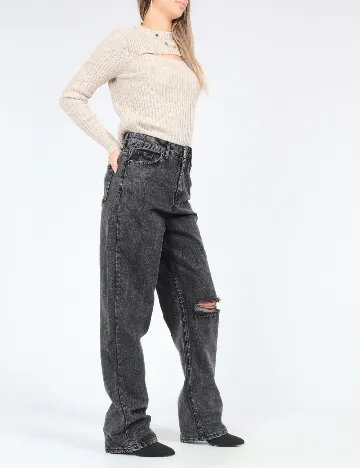 Blugi SHEIN, negru Negru