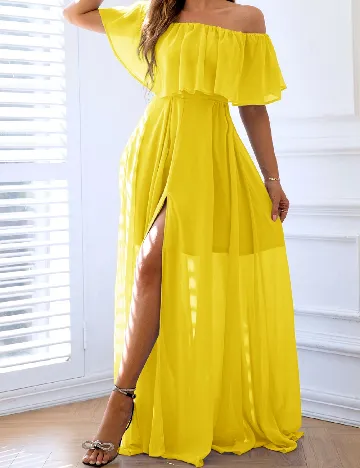 Rochie lunga SHEIN, galben Galben