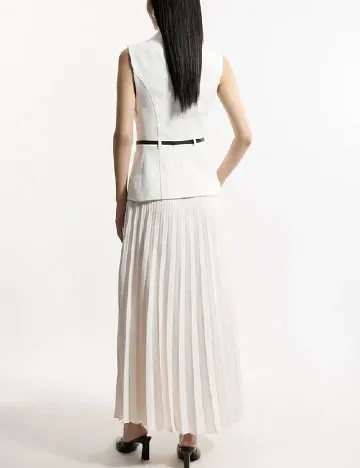 Rochie lunga Karen Millen, ecru Alb