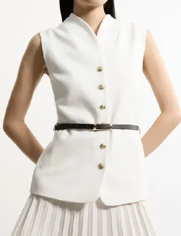 Rochie lunga Karen Millen, ecru Alb