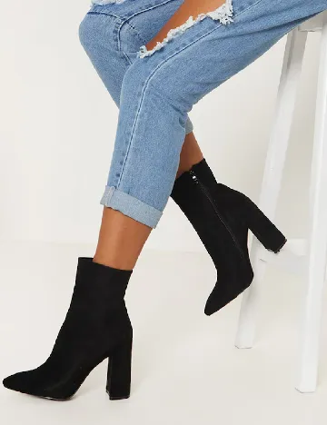 Botine PrettyLittleThing, negru Negru