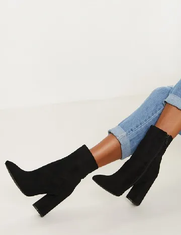 Botine PrettyLittleThing, negru Negru