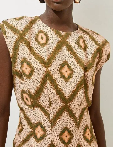 Rochie lunga Karen Millen, crem Crem