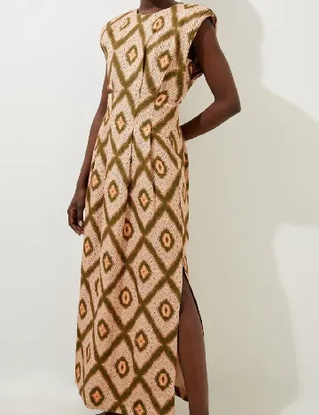 Rochie lunga Karen Millen, crem Crem