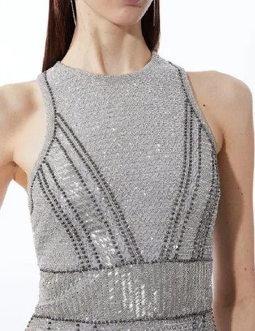 Rochie scurta Karen Millen, gri Gri