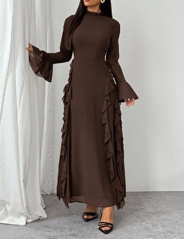 Rochie lunga SHEIN, maro