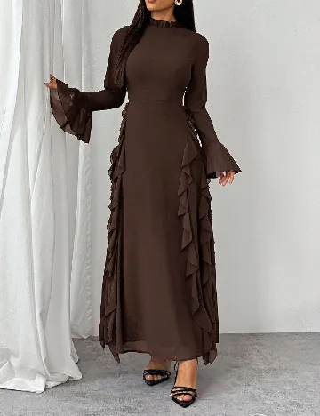 Rochie lunga SHEIN, maro Maro