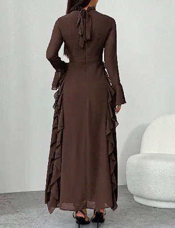 Rochie lunga SHEIN, maro Maro