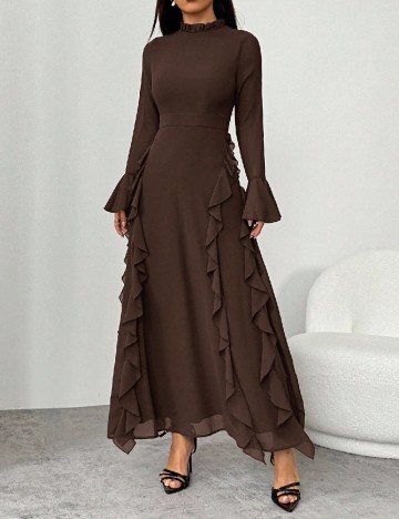 Rochie lunga SHEIN, maro