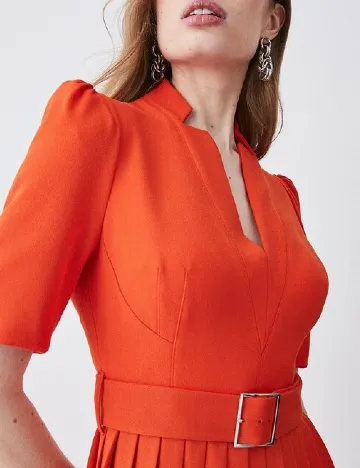 Rochie medie Karen Millen, portocaliu Portocaliu