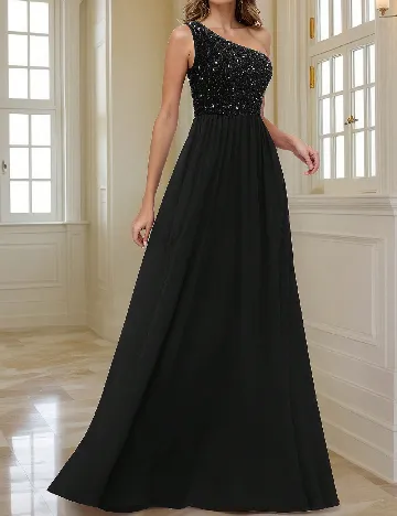 Rochie lunga Homeyee, negru Negru