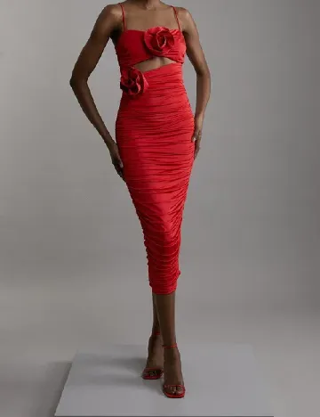 Rochie medie Karen Millen, rosu Rosu