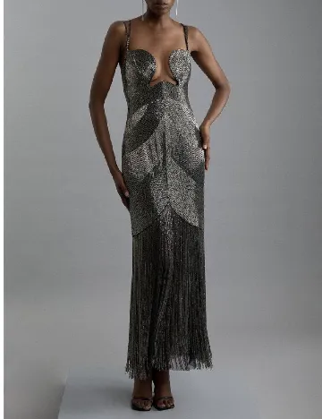 Rochie lunga Karen Millen, gri Gri