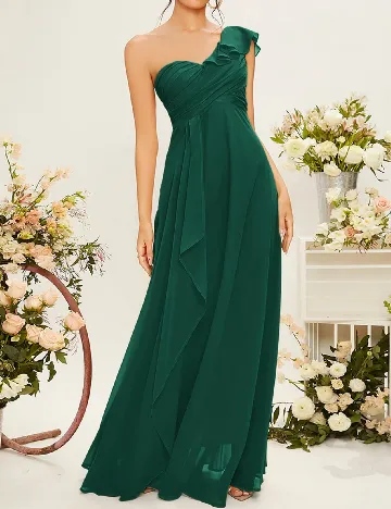 Rochie lunga SHEIN, verde inchis Verde