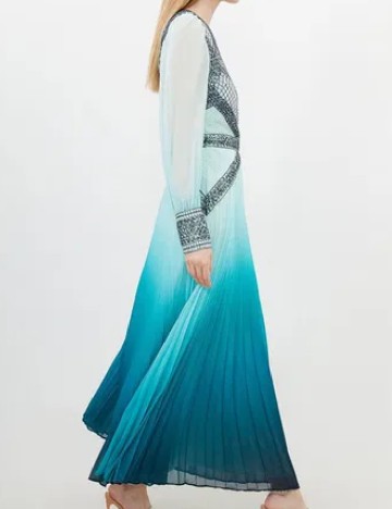 Rochie lunga Karen Millen, albastru