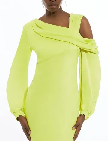 Rochie lunga Karen Millen, verde neon Verde