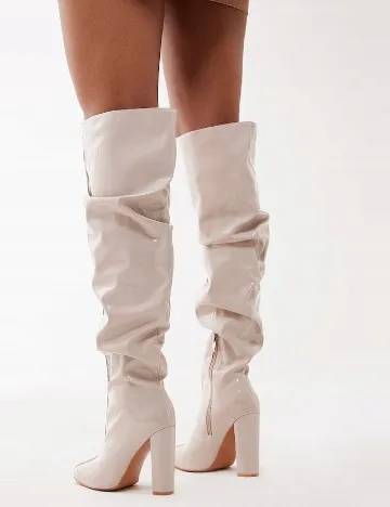 Cizme PrettyLittleThing, crem Crem