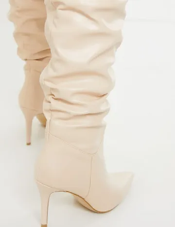 Cizme PrettyLittleThing, crem Crem