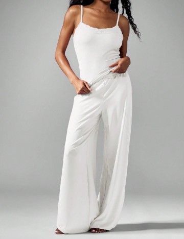 Set pijamale Missguided, alb