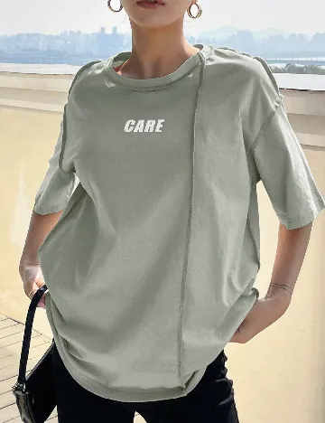 Tricou SHEIN, verde Verde